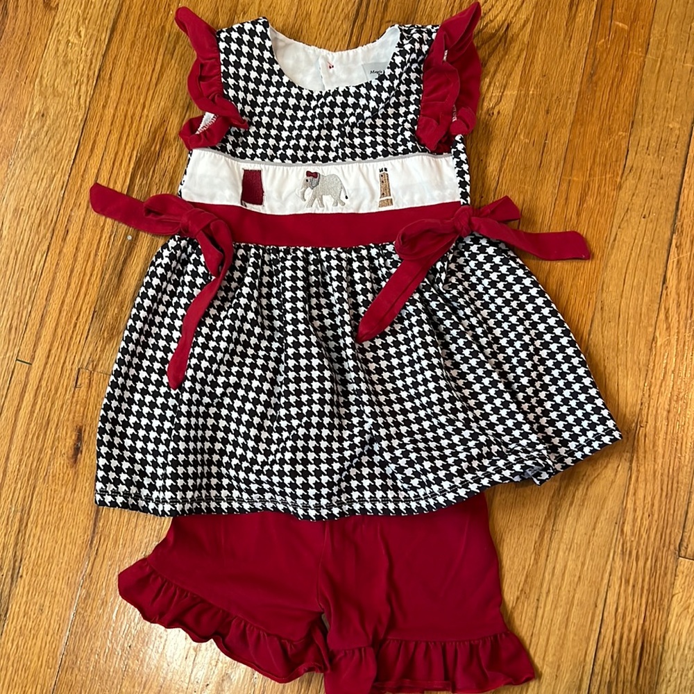 Alabama Smocked Romper set